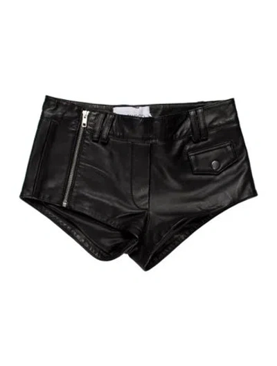 Pre-owned Deadwood Lamb Leather Mini Shorts In Multi