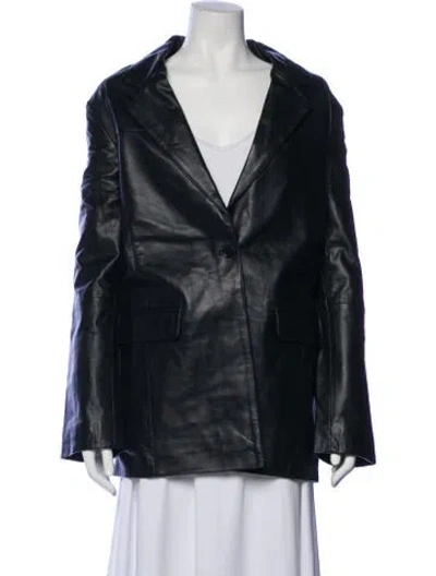 Pre-owned Deadwood Lambskin Blazer W/ Tags In Multi