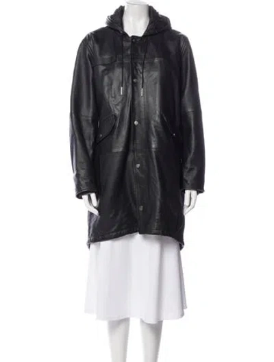 Pre-owned Deadwood Lambskin Coat In Black