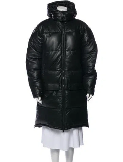 Pre-owned Deadwood Lambskin Coat W/ Tags In Black