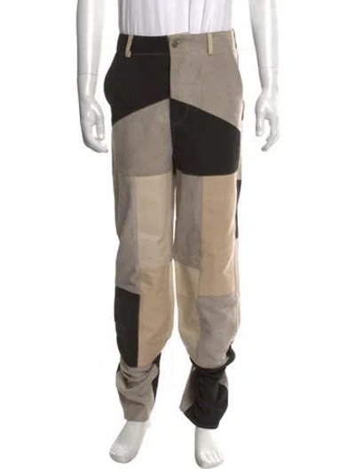 Pre-owned Deadwood Lambskin Pants In Neutral