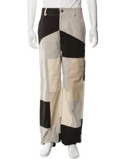 Pre-owned Deadwood Lambskin Pants In Neutral