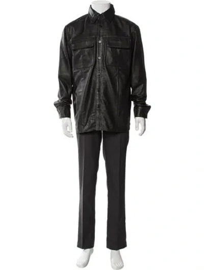 Pre-owned Deadwood Lambskin Parka In Black