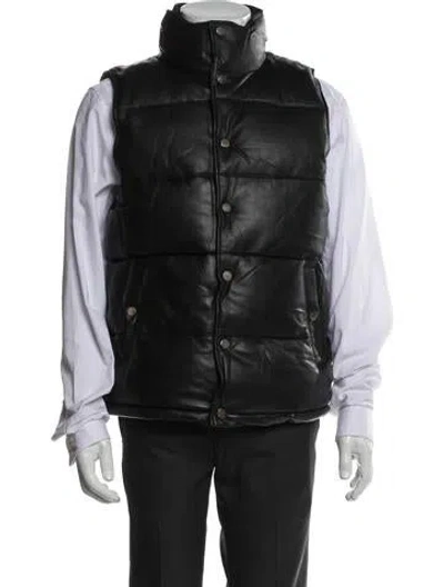 Pre-owned Deadwood Lambskin Vest In Black