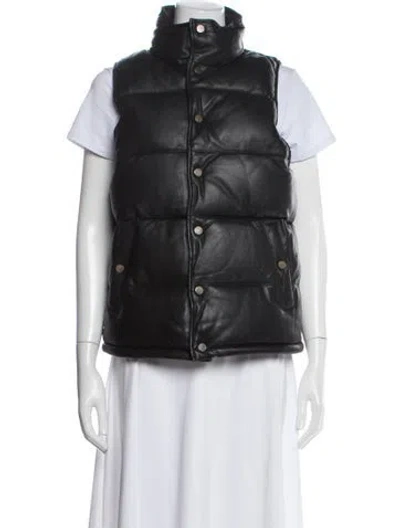 Pre-owned Deadwood Lambskin Vest In Black