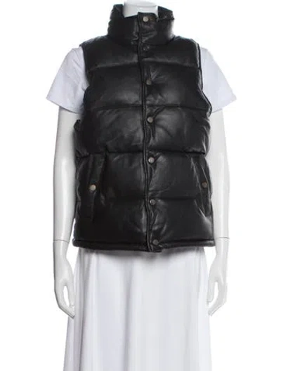 Pre-owned Deadwood Lambskin Vest In Black