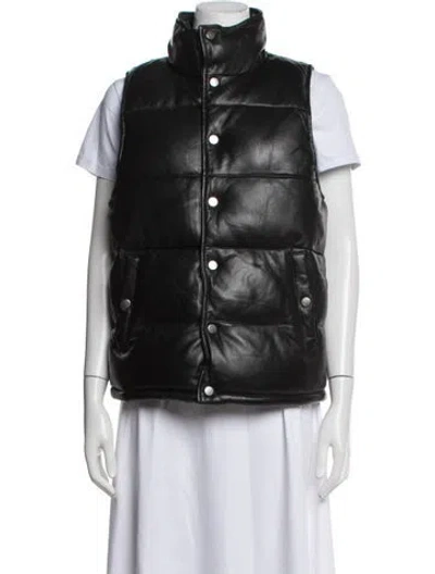 Pre-owned Deadwood Lambskin Vest In Black