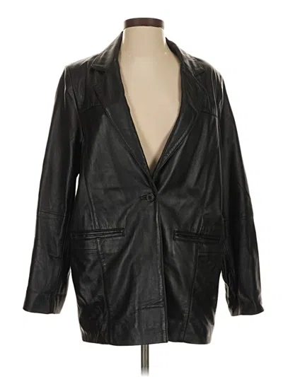 Pre-owned Deadwood Leather Jacket In Black