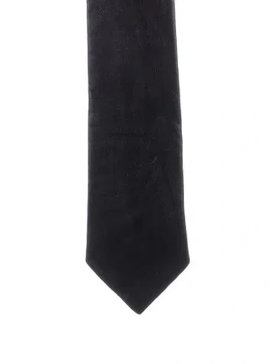 Pre-owned Deadwood Leather Tie In Black