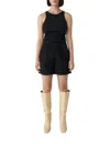 Deadwood Suzy Leather Shorts In Black