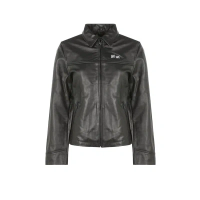 Deadwood Bruno Leather Jacket In Black