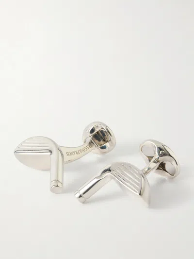 Deakin & Francis Golf Club Sterling Silver Cufflinks In Metallic