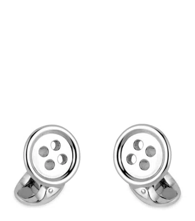 Deakin & Francis Sterling Silver Button Cufflinks