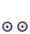 Deakin & Francis Yellow Gold And Sapphire Chain-link Cufflinks In Blue