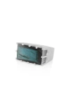 Dean Davidson Baguette-cut Simulated Labradorite Castle Ring In Labradorite/silver