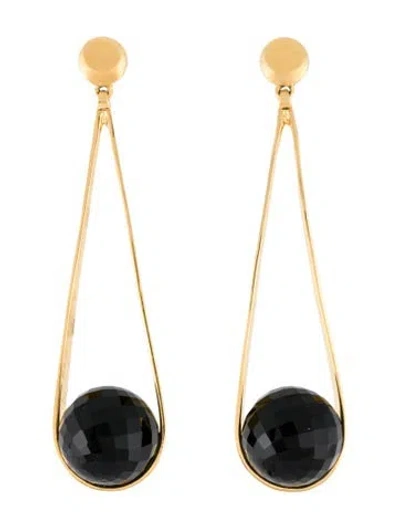 Pre-owned Dean Davidson Black Stone Drop Earrings