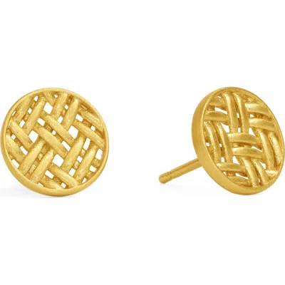 Dean Davidson Cinta Woven Stud Earrings In Gold