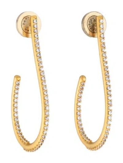 Pre-owned Dean Davidson Crystal Hoop Earrings In Multicolor