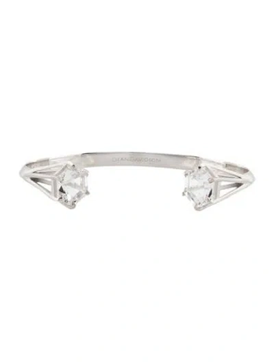 Pre-owned Dean Davidson Cuff Bracelet, 7" In Clear