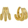Dean Davidson Dauphine Pavé Hoop Earrings