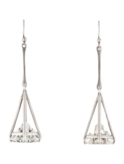 Pre-owned Dean Davidson Drop Earrings In Clear
