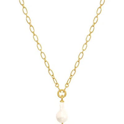 Dean Davidson Florence Freshwater Pearl Pendant Long Chain Necklace