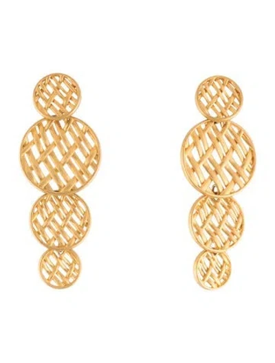 Pre-owned Dean Davidson Four Drop Weave Earrings In Multicolor