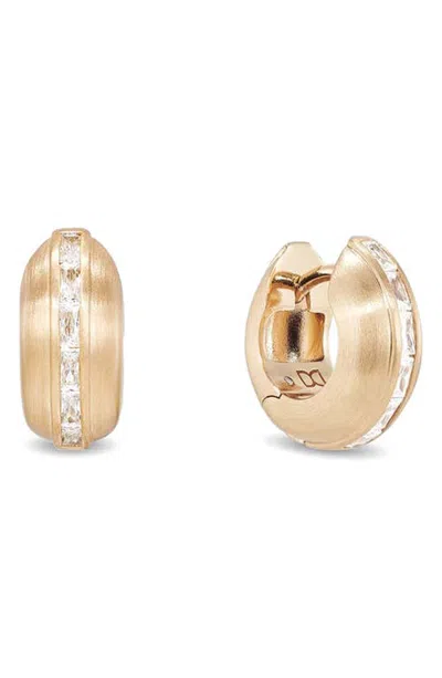 Dean Davidson Gemma Huggie Hoop Earrings In White Cz/gold