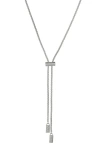 Dean Davidson Juliette Pavé Lariat Necklace In Silver