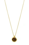 Dean Davidson Lamu Double Sided Pendant Necklace In Gold