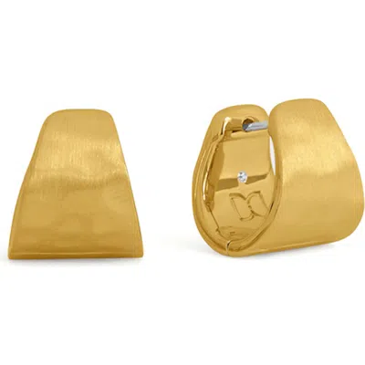 Dean Davidson Mara Wide Huggie Hoop Earrings In Gold