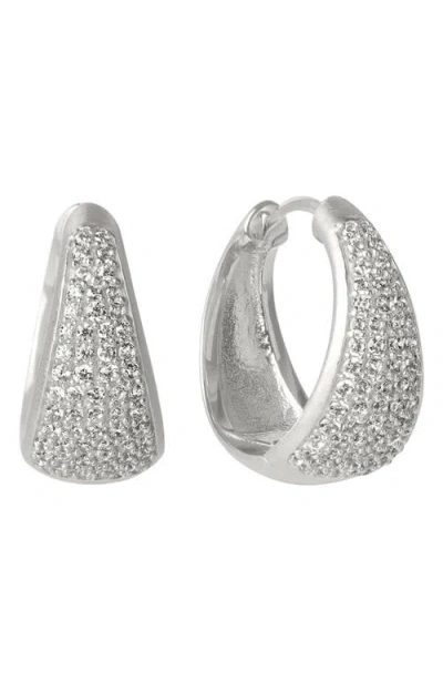 Dean Davidson Margaux Pavé Hoop Earrings In Silver