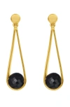 Dean Davidson Mini Ipanema Drop Earrings In Black Onyx/gold