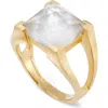 Dean Davidson Mini Plaza Ring In Gold