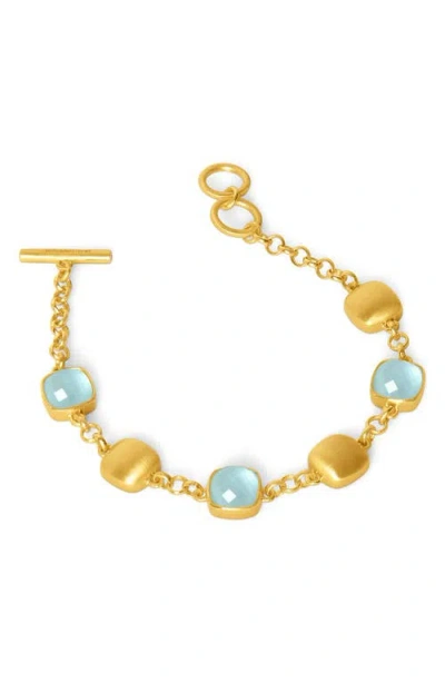 Dean Davidson Monterey Station Bracelet In Irides Sky Blue/gold