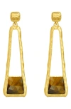 Dean Davidson Nomad Mini Stone Drop Earrings In Gold