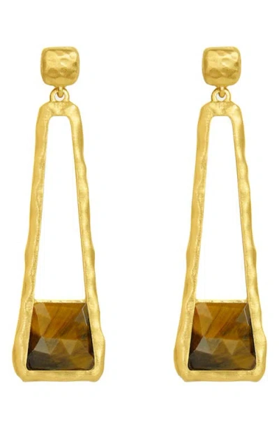 Dean Davidson Nomad Mini Stone Drop Earrings In Gold