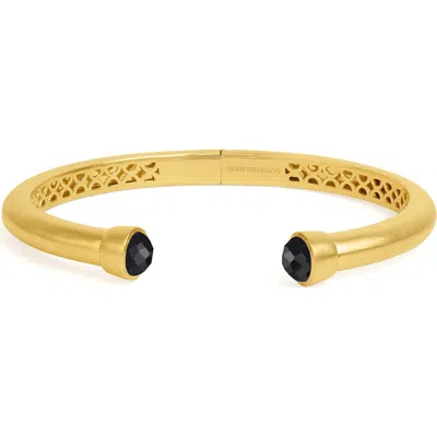 Dean Davidson Onyx Cuff Bracelet In Black Onyx/ Gold