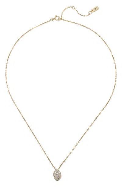 Dean Davidson Pavé Cubic Zirconia Pendant Necklace In White Cz/gold