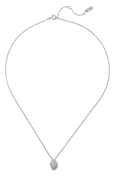 Dean Davidson Pavé Cubic Zirconia Pendant Necklace In White Cz/silver