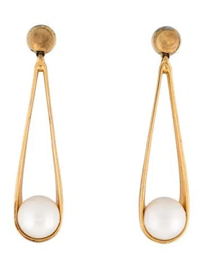Pre-owned Dean Davidson Pearl Ipanema Drop Earrings In Multicolor