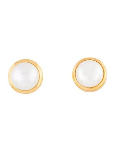 Pre-owned Dean Davidson Pearl Stud Earrings In Multi