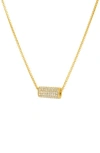 Dean Davidson Petit Pavé Mini Tube Pendant Necklace