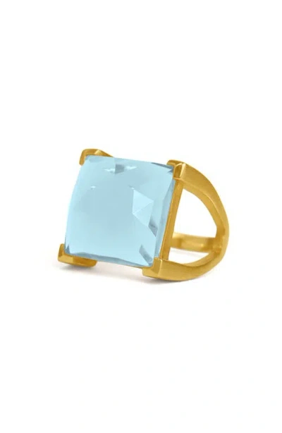 Dean Davidson Plaza Mother-of-pearl Doublet Cocktail Ring
