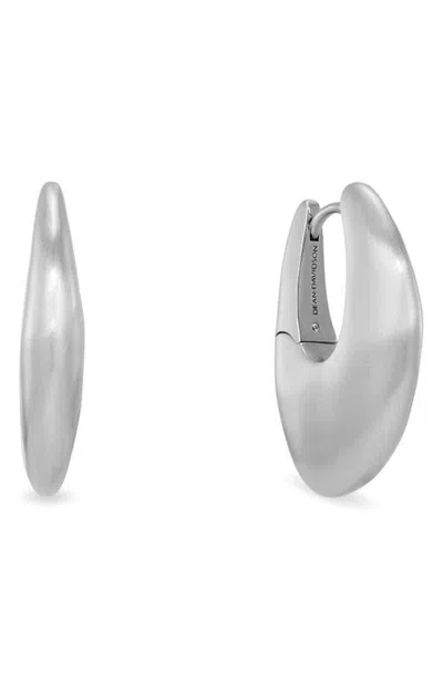Dean Davidson Serra Hinged Hoop Earrings In Silver
