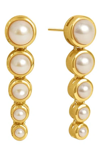 Dean Davidson Signature Cultured Pearl Drop Earrings In Pearl/gold