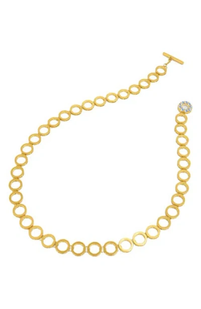 Dean Davidson Signature Statement Collar Necklace In Yellow Gold/moonstone