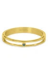 Dean Davidson Signet Pedestal Ring In Labradorite/gold