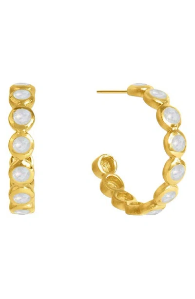 Dean Davidson Small Signature Eternity Hoop Earrings In Multi