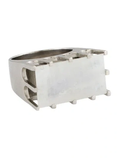Pre-owned Dean Davidson Stone Castle Cocktail Ring In White